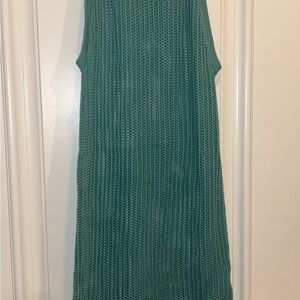 Elegant Green Sleeveless Dress